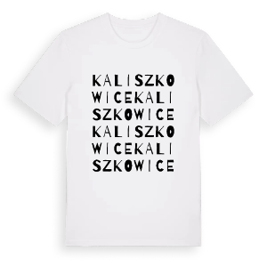Kaliszkowice ordlek t-shirt – ekologisk bomull t-shirt från Pinshirt