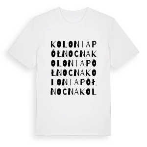 Kolonia Północna ordlek t-shirt – ekologisk bomull t-shirt från Pinshirt