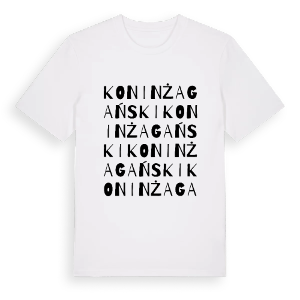 Konin Żagański ordlek t-shirt – ekologisk bomull t-shirt från Pinshirt