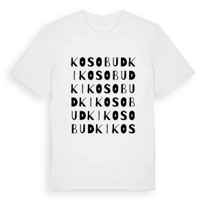 Kosobudki ordlek t-shirt – ekologisk bomull t-shirt från Pinshirt