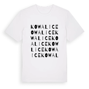 Kowalice ordlek t-shirt – ekologisk bomull t-shirt från Pinshirt