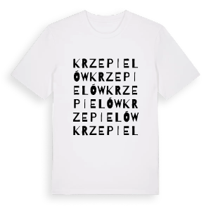 Krzepielów ordlek t-shirt – ekologisk bomull t-shirt från Pinshirt