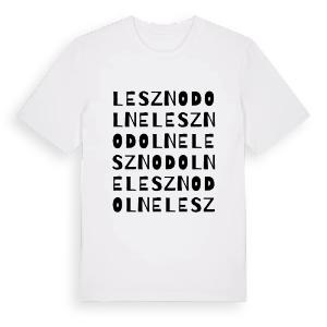 Leszno Dolne ordlek t-shirt – ekologisk bomull t-shirt från Pinshirt
