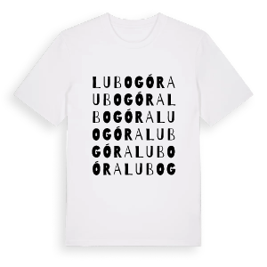 Lubogóra ordlek t-shirt – ekologisk bomull t-shirt från Pinshirt