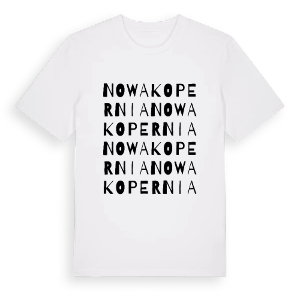 Nowa Kopernia ordlek t-shirt – ekologisk bomull t-shirt från Pinshirt