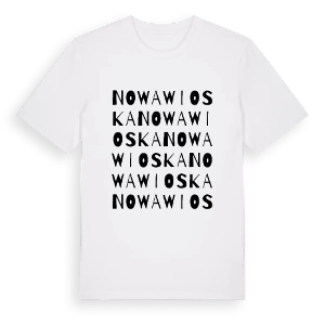 Nowa Wioska ordlek t-shirt – ekologisk bomull t-shirt från Pinshirt
