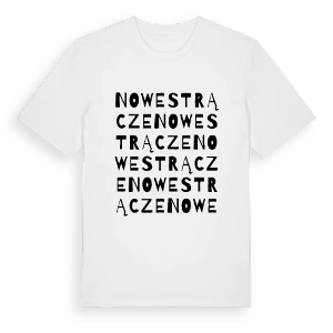 Nowe Strącze ordlek t-shirt – ekologisk bomull t-shirt från Pinshirt