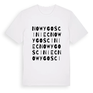 Nowy Gościniec ordlek t-shirt – ekologisk bomull t-shirt från Pinshirt