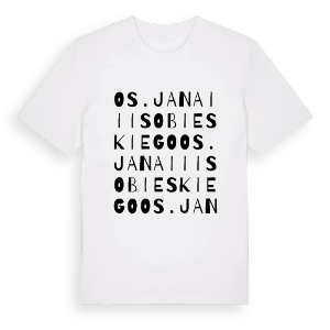 Os. Jana III Sobieskiego ordlek t-shirt – ekologisk bomull t-shirt från Pinshirt