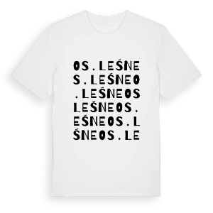 Os. Leśne ordlek t-shirt – ekologisk bomull t-shirt från Pinshirt