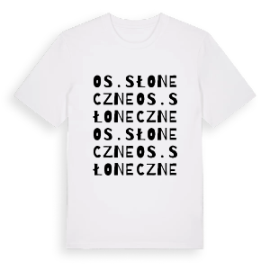 Os. Słoneczne ordlek t-shirt – ekologisk bomull t-shirt från Pinshirt