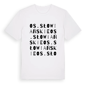 Os. Słowiańskie ordlek t-shirt – ekologisk bomull t-shirt från Pinshirt