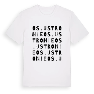 Os. Ustronie ordlek t-shirt – ekologisk bomull t-shirt från Pinshirt