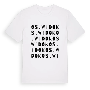 Os. Widok ordlek t-shirt – ekologisk bomull t-shirt från Pinshirt