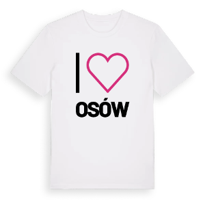 Jag älskar Osów t-shirt stort tryck – ekologisk bomull t-shirt från Pinshirt