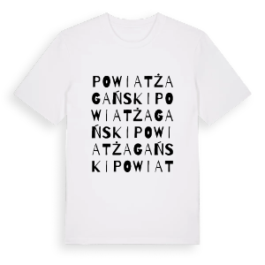 powiat żagański ordlek t-shirt – ekologisk bomull t-shirt från Pinshirt