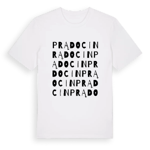 Prądocin ordlek t-shirt – ekologisk bomull t-shirt från Pinshirt