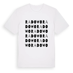 Radowo ordlek t-shirt – ekologisk bomull t-shirt från Pinshirt