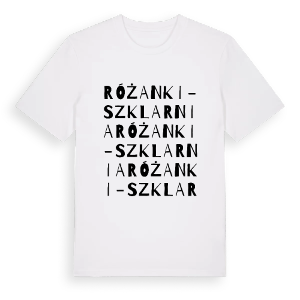 Różanki - Szklarnia ordlek t-shirt – ekologisk bomull t-shirt från Pinshirt
