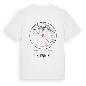 Śliwnik t-shirt – ekologisk bomull t-shirt från Pinshirt