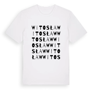 Witosław ordlek t-shirt – ekologisk bomull t-shirt från Pinshirt