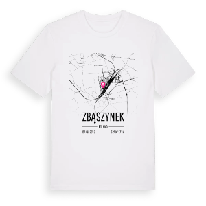 Zbąszynek karta t-shirt – ekologisk bomull t-shirt från Pinshirt