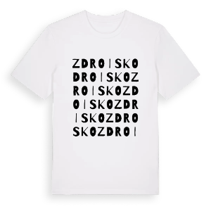 Zdroisko ordlek t-shirt – ekologisk bomull t-shirt från Pinshirt