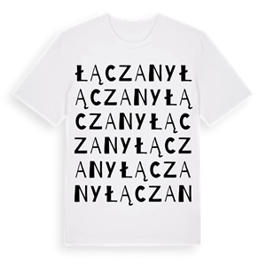 Łączany ordlek t-shirt – ekologisk bomull t-shirt från Pinshirt