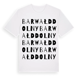Barwałd Dolny ordlek t-shirt – ekologisk bomull t-shirt från Pinshirt