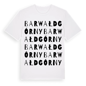 Barwałd Górny ordlek t-shirt – ekologisk bomull t-shirt från Pinshirt
