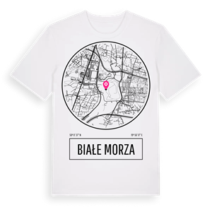 Białe Morza t-shirt – ekologisk bomull t-shirt från Pinshirt