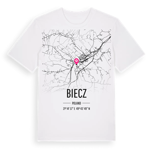 Biecz karta t-shirt – ekologisk bomull t-shirt från Pinshirt