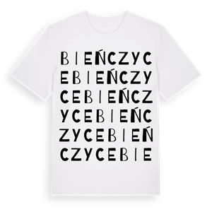 Bieńczyce ordlek t-shirt – ekologisk bomull t-shirt från Pinshirt
