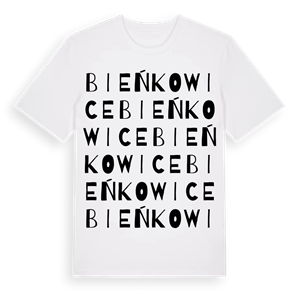 Bieńkowice ordlek t-shirt – ekologisk bomull t-shirt från Pinshirt