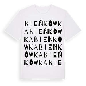 Bieńkówka ordlek t-shirt – ekologisk bomull t-shirt från Pinshirt