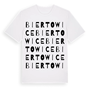 Biertowice ordlek t-shirt – ekologisk bomull t-shirt från Pinshirt