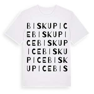 Biskupice ordlek t-shirt – ekologisk bomull t-shirt från Pinshirt
