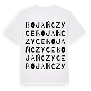 Bojańczyce ordlek t-shirt – ekologisk bomull t-shirt från Pinshirt