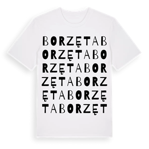 Borzęta ordlek t-shirt – ekologisk bomull t-shirt från Pinshirt