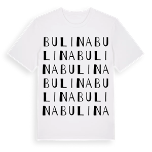 Bulina ordlek t-shirt – ekologisk bomull t-shirt från Pinshirt