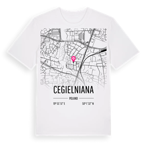 Cegielniana karta t-shirt – ekologisk bomull t-shirt från Pinshirt