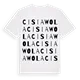 Cisia Wola ordlek t-shirt