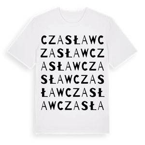 Czasław ordlek t-shirt – ekologisk bomull t-shirt från Pinshirt