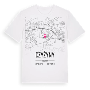 Czyżyny karta t-shirt – ekologisk bomull t-shirt från Pinshirt