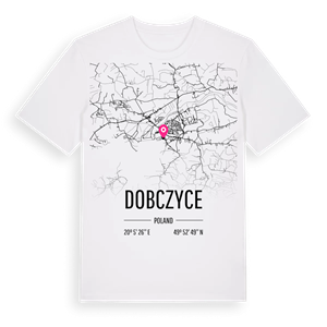 Dobczyce karta t-shirt – ekologisk bomull t-shirt från Pinshirt