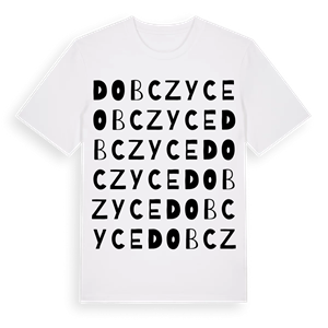 Dobczyce ordlek t-shirt – ekologisk bomull t-shirt från Pinshirt