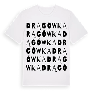 Drągówka ordlek t-shirt – ekologisk bomull t-shirt från Pinshirt