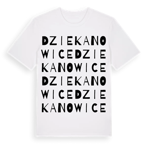 Dziekanowice ordlek t-shirt – ekologisk bomull t-shirt från Pinshirt