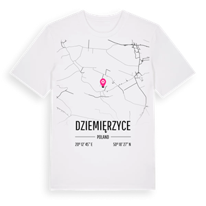 Dziemięrzyce karta t-shirt – ekologisk bomull t-shirt från Pinshirt
