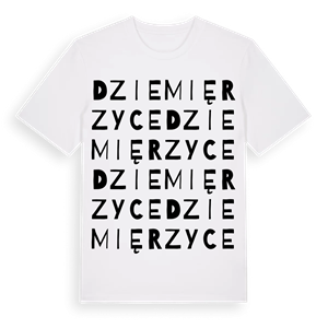 Dziemięrzyce ordlek t-shirt – ekologisk bomull t-shirt från Pinshirt